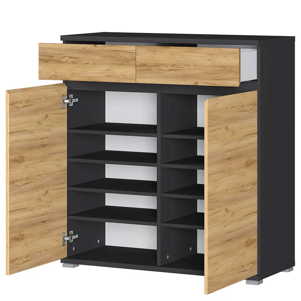 Dielenset in Wildeiche Optik - Orsecca (vierteilig)