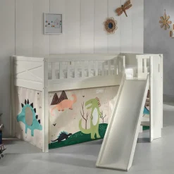 Dino Hochbett mit schräger Rutsche - Champ