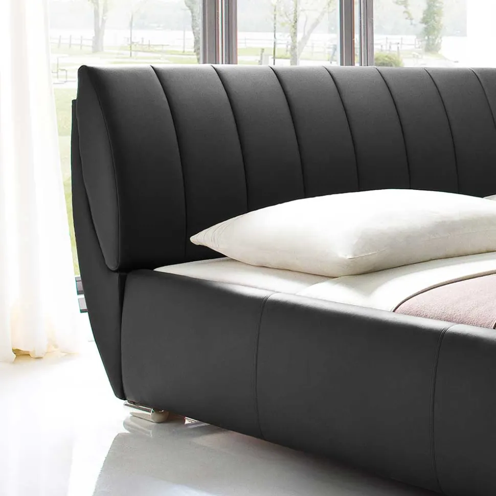 Doppelbett Bermuda aus Kunstleder