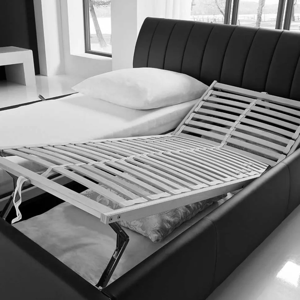 Doppelbett Bermuda aus Kunstleder