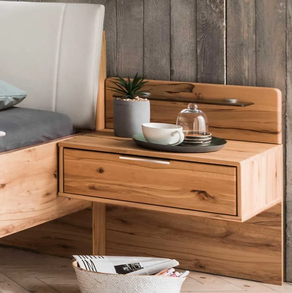 Doppelbett im Set mit Nachtkommoden - Krofun (dreiteilig)