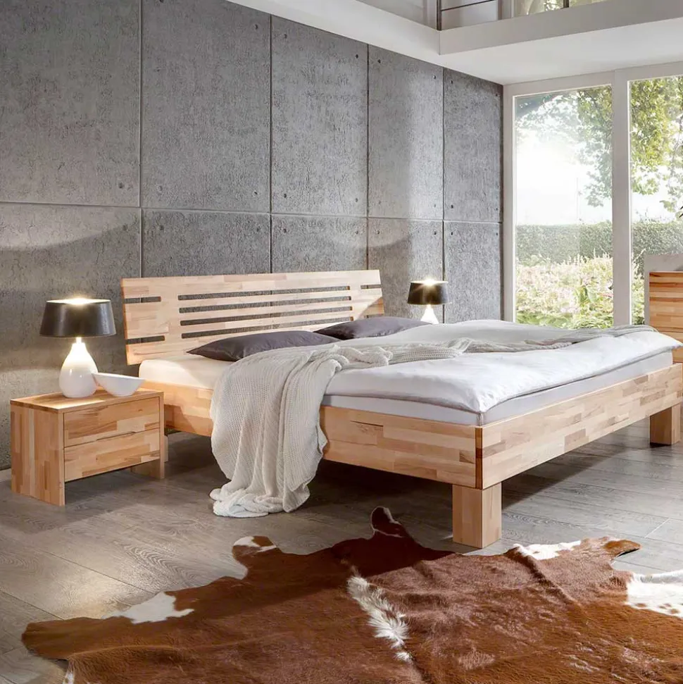 Doppelbett Kombi Zeremonia mit zwei Nachtkommoden (dreiteilig)