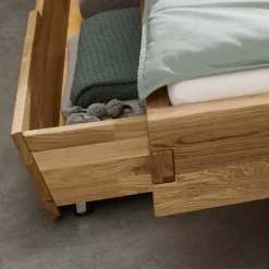 Doppelbett mit Nachtkonsolen Set - Aryvano (dreiteilig)