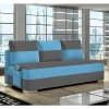 Doppelschlafsofa in Grau und Türkis Blau - Lician