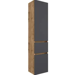 Doppelter Waschtisch mit Spiegelschrank - Athrin (dreiteilig)