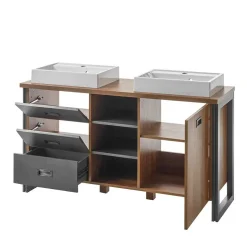 Doppel-Waschplatz & zwei Spiegel - Forawas (dreiteilig)