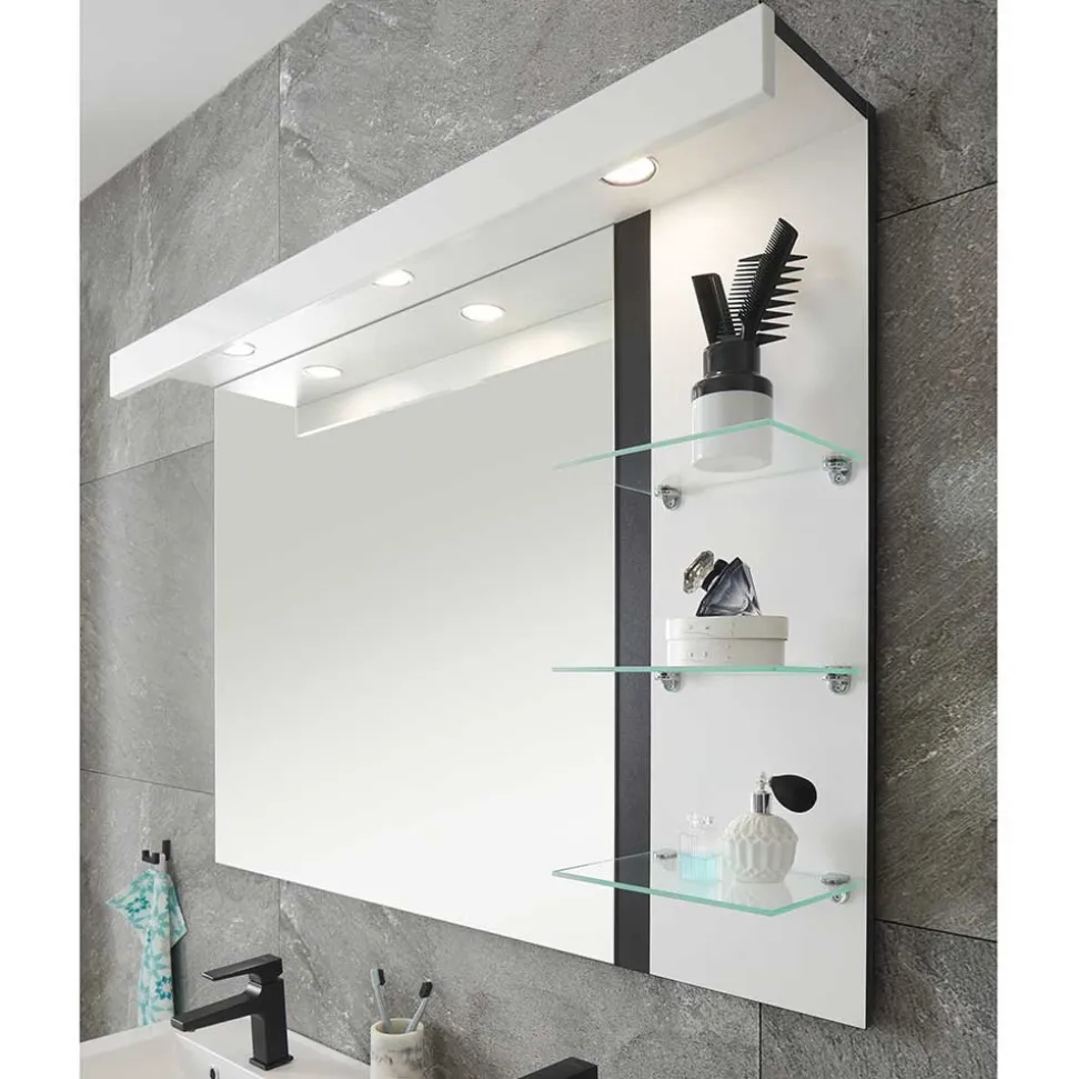 Doppel-Waschtisch & LED Spiegel - Ingmesan (zweiteilig)