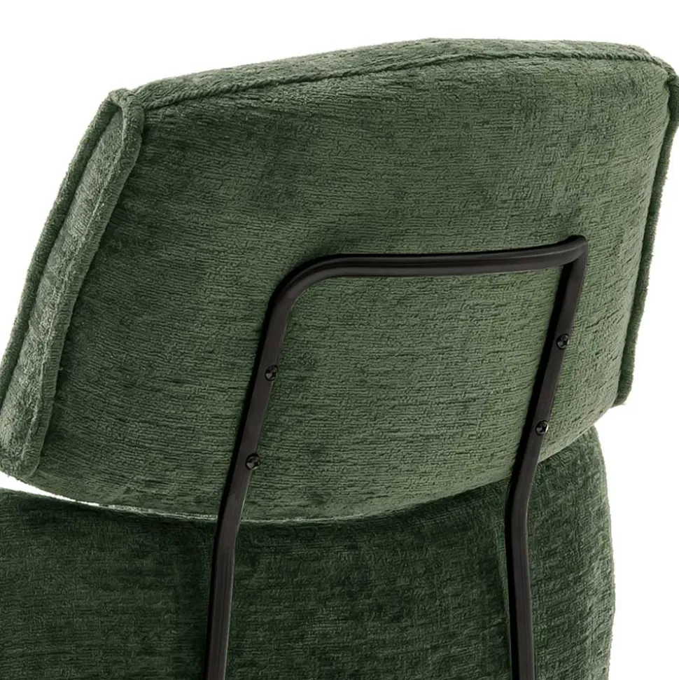 Drehbare Esszimmerstühle in Oliv Grün - Unkorian (2er Set)