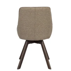 Drehbare Polsterstühle in Beigegrau - Lucky (2er Set)