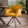 Drehbare Tischsessel in Goldfarben - Arolds (2er Set)