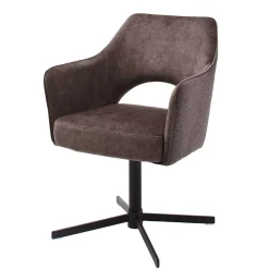 Drehbare Tischsessel in Hellbraun - Rovinja (2er Set)