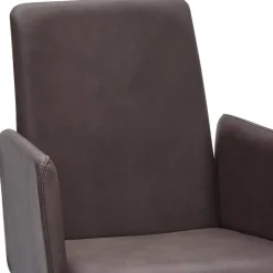 Drehbarer Armlehnen-Stuhl in Dunkelbraun - Palma