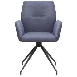 Drehbarer Armlehnenstuhl in Dunkelgrau - Bowies