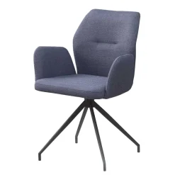 Drehbarer Armlehnenstuhl in Dunkelgrau - Bowies