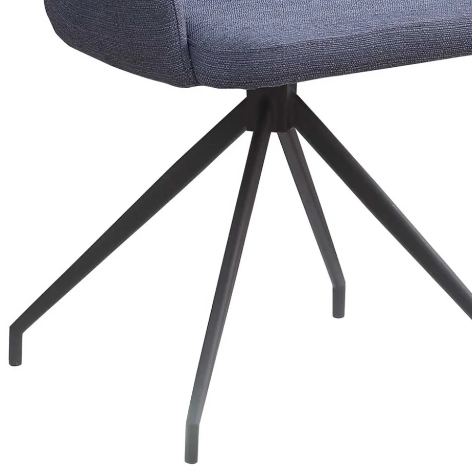 Drehbarer Armlehnenstuhl in Dunkelgrau - Bowies