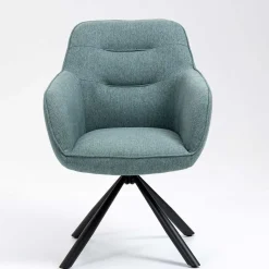 Drehbarer Armlehnenstuhl in Türkis - Maior (2er Set)