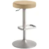 Drehbarer Barhocker in Rund - Beige - Vironda