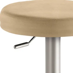 Drehbarer Barhocker in Rund - Beige - Vironda