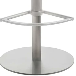 Drehbarer Barstuhl in Anthrazit & Edelstahl - Anturina