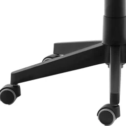 Drehbarer Bürohocker in Blau mit Schwarz - Vannos