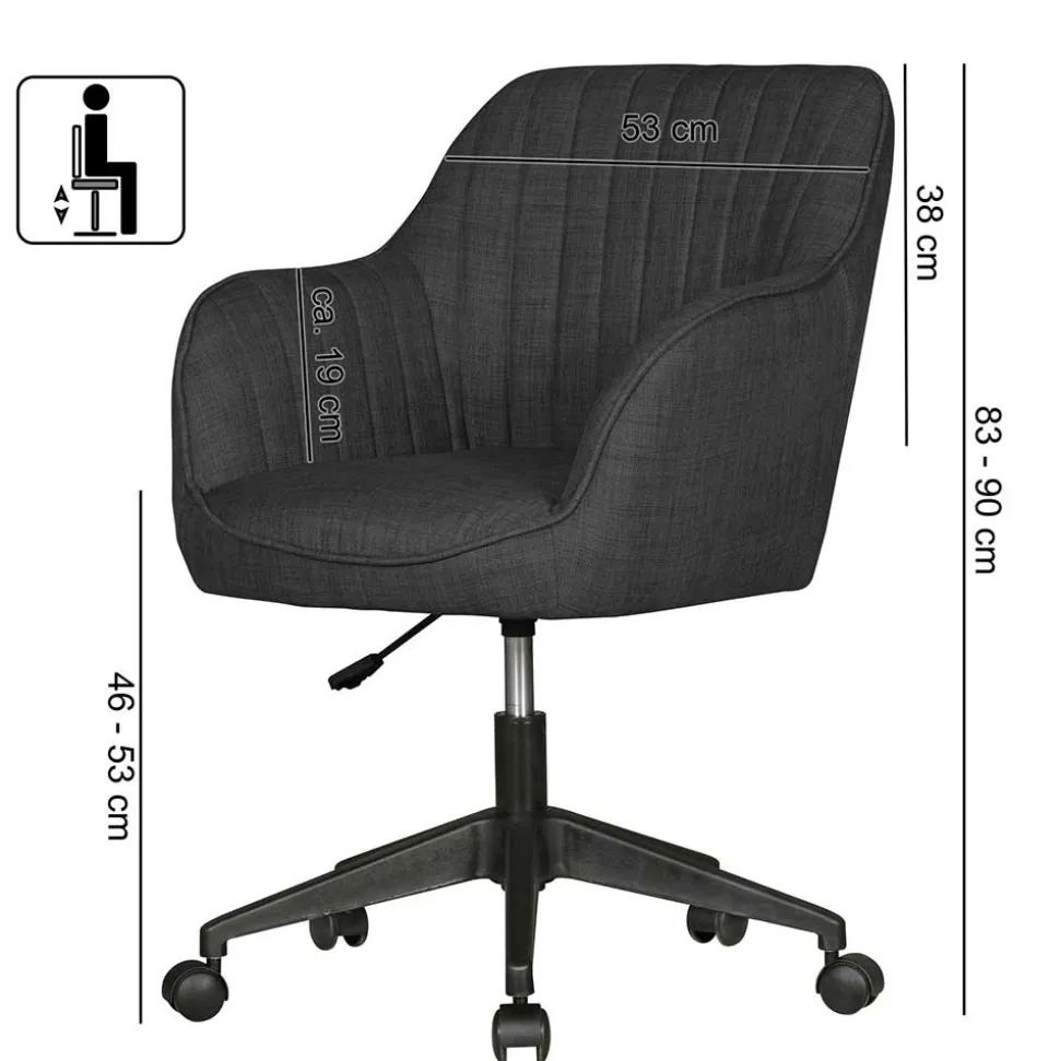 Drehbarer Bürostuhl als Sessel - Beverli