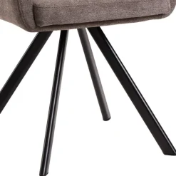 Drehbarer Esstischsessel in Braun - Faneno