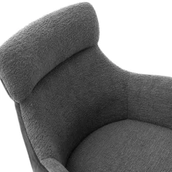 Drehbarer Esszimmersessel in Anthrazit - Adhipa (2er Set)