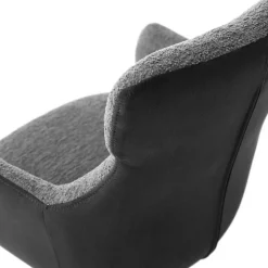 Drehbarer Esszimmersessel in Anthrazit - Adhipa (2er Set)