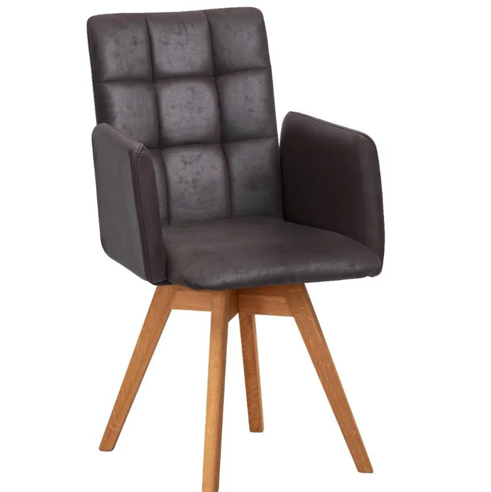 Drehbarer Esszimmerstuhl mit Armlehnen - Corabia