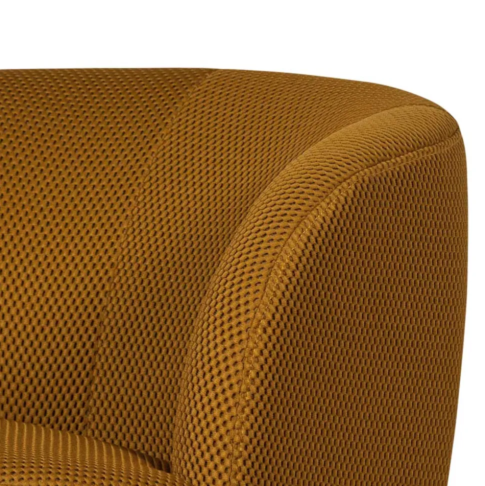 Drehbarer Mesh-Sessel in Ocker - Londey