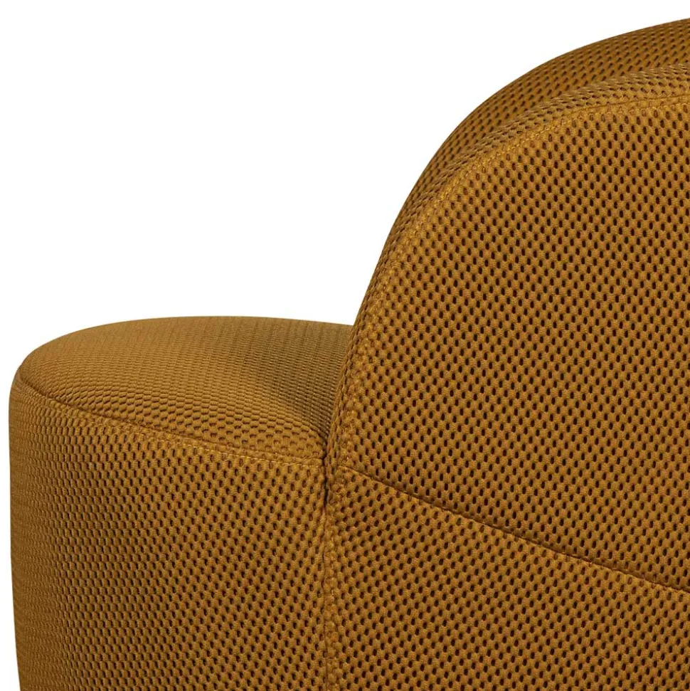 Drehbarer Mesh-Sessel in Ocker - Londey
