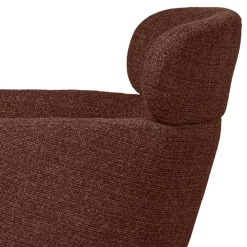 Drehbarer Polsterstuhl in Kastanienbraun Stoff - Rajavo (2er Set)