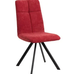 Drehbarer Polsterstuhl in Rot - Tefano (2er Set)