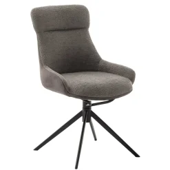 Drehbarer Polsterstuhl in Schlamm - Suhanna (2er Set)