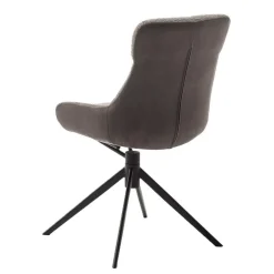 Drehbarer Polsterstuhl in Schlamm - Suhanna (2er Set)