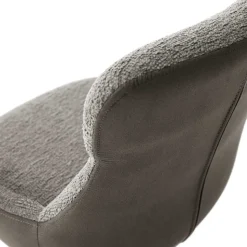 Drehbarer Polsterstuhl in Schlamm - Suhanna (2er Set)