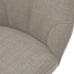 Drehbarer Polsterstuhl in Hellbraun - Asticio (2er Set)