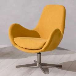 Drehbarer Retrosessel in Gelb - Phantom