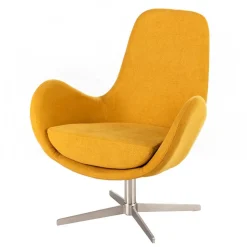 Drehbarer Retrosessel in Gelb - Phantom