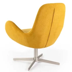 Drehbarer Retrosessel in Gelb - Phantom