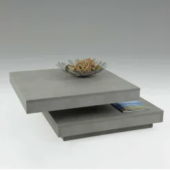 Drehbarer Sofatisch in Beton Optik - California