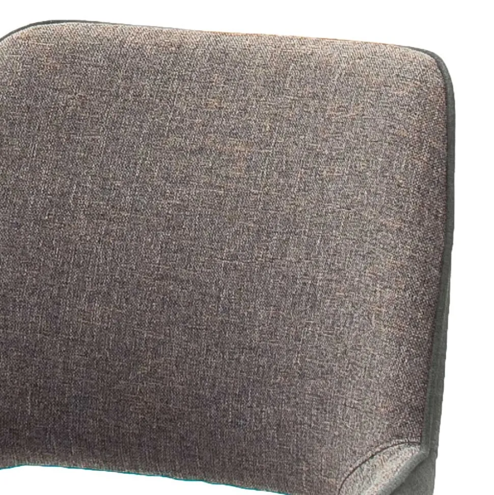 Drehbarer Tischsessel in hellem Grau - Kiano (2er Set)