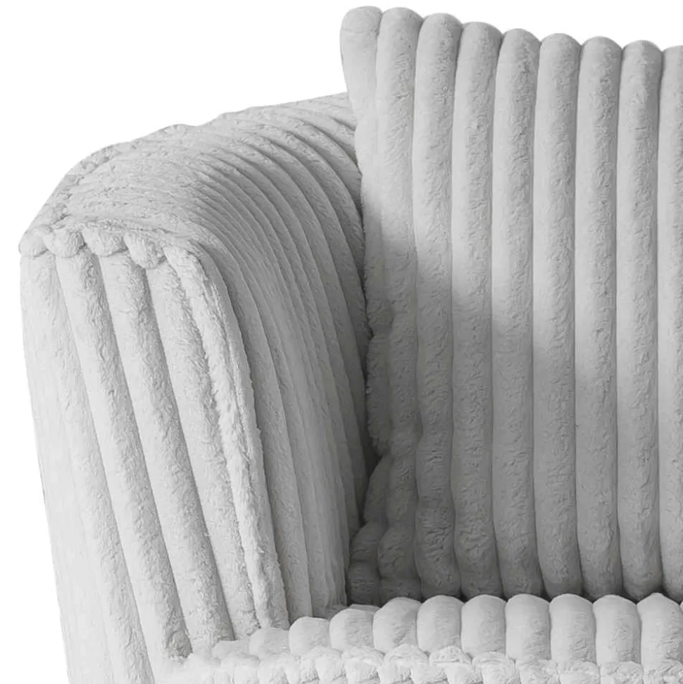 Drehbarer Wohnzimmersessel in Hellgrau - Iliana