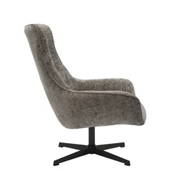 Drehbarer Wohnzimmersessel in Dunkelgrau - Grandio