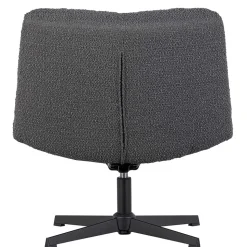 Drehsessel ohne Armlehnen in Anthrazit Boucle - Matresca