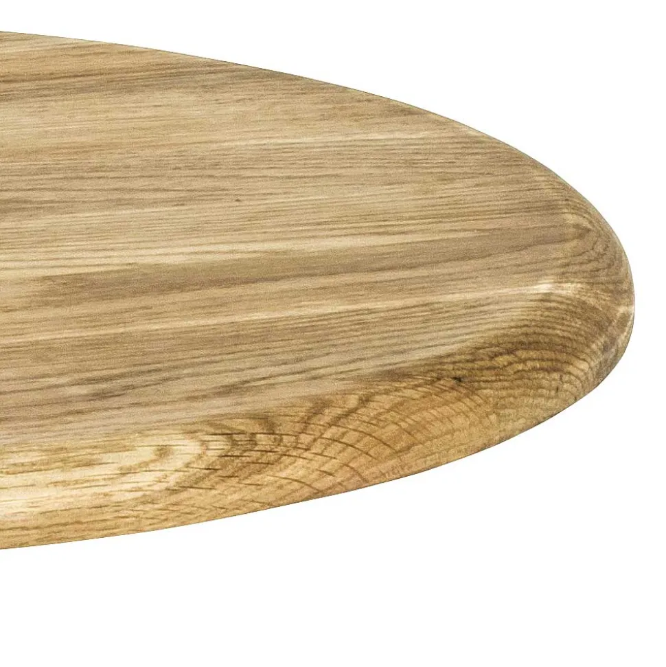 Dreibein Beistelltisch mit Holzplatte aus Eiche - Berga