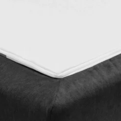 Dreisitzer Bettcouch in Schwarz mit Eiche - Bornholma