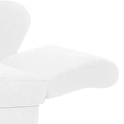 Dreisitzer Recamiere in Cremeweiß mit Buche - Vramossa