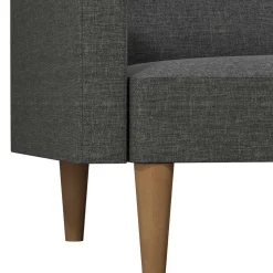 Dreisitzer Schlafsofa in Grau und Holz Natur - Maragas