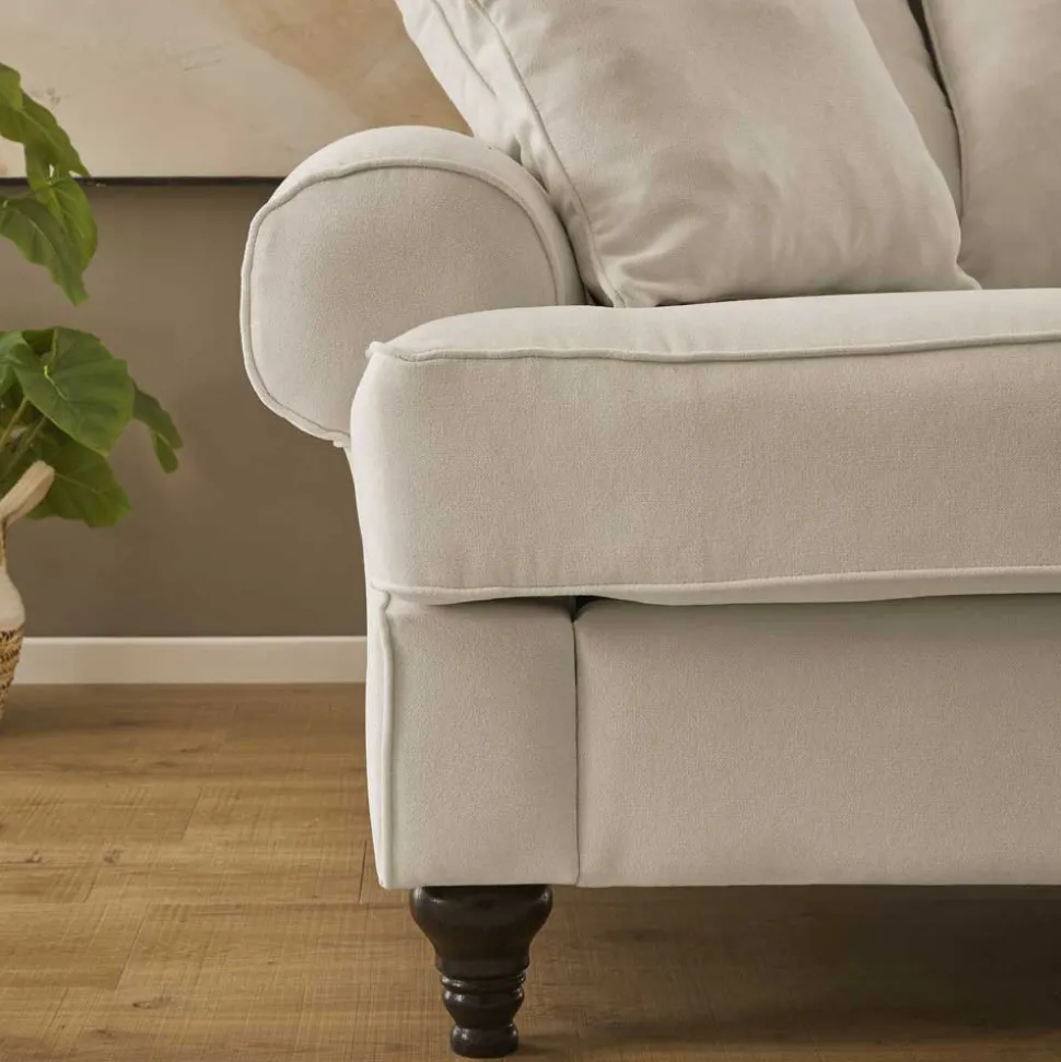 Dreisitzer Sofa im Vintage Landhaus Look - Merandes